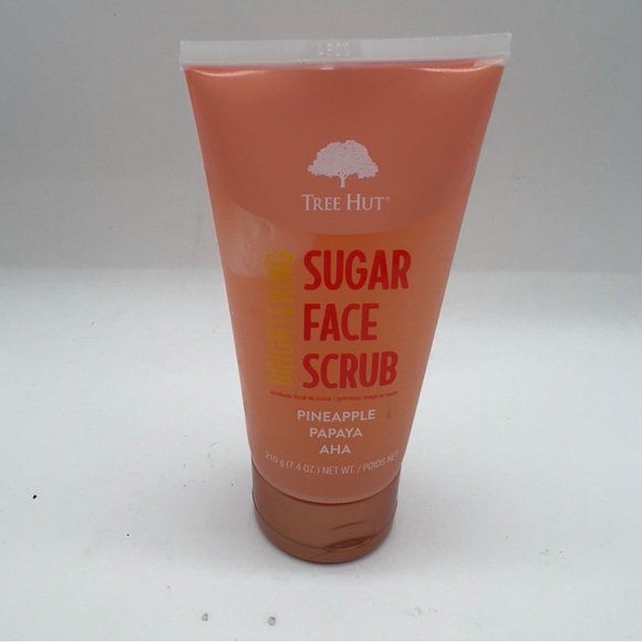 Tree Hut Brightening Sugar Face Scrub Pineapple Papaya AHA 7.4 oz Sealed NEW - Picture 1 of 4